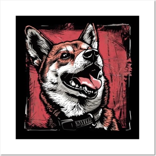 Retro Art Shiba Inu Dog Lover Posters and Art